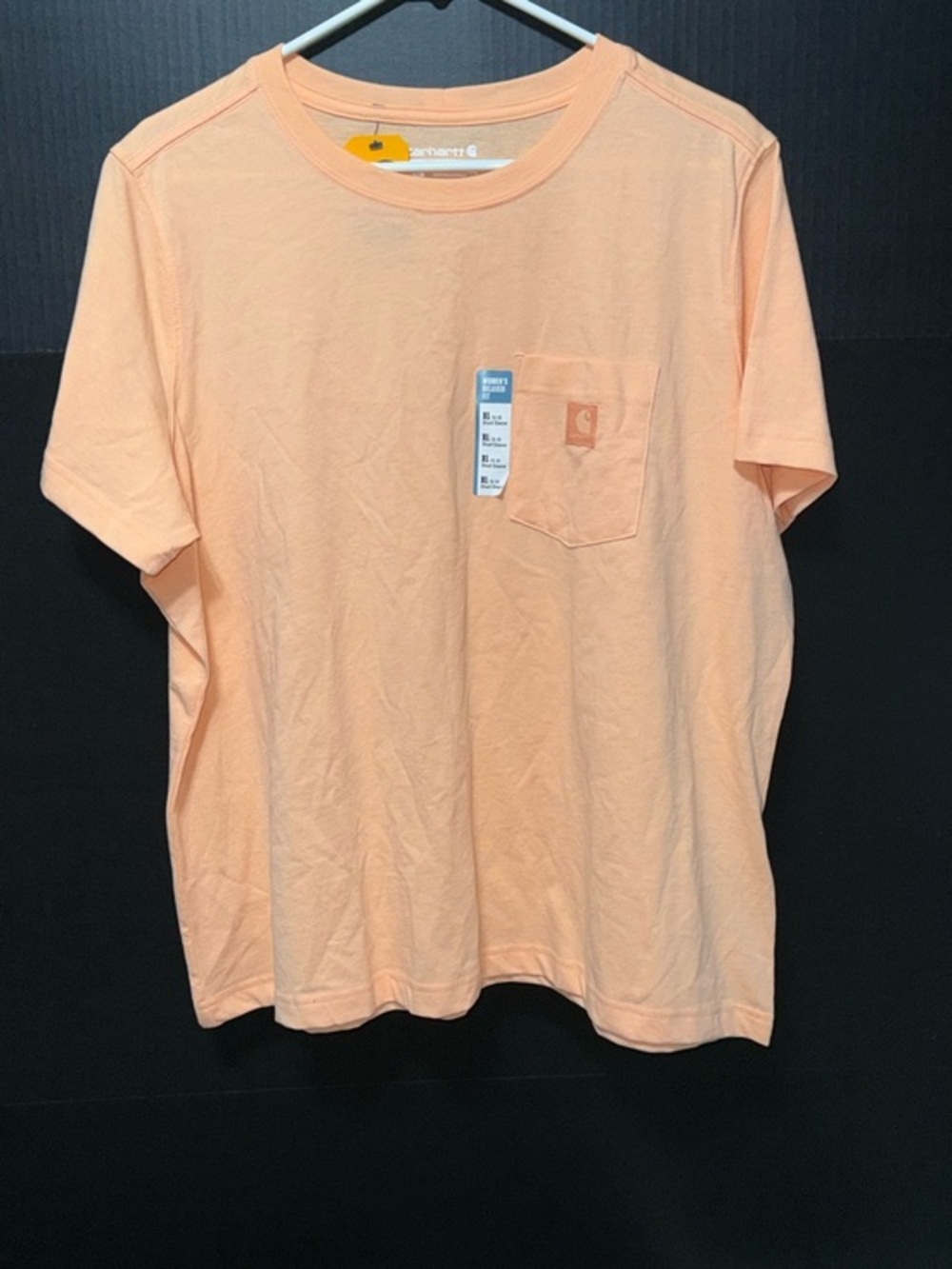 🍄Carhartt Pastel Orange Relaxed Fit Lightweight Pocket T-Shirt